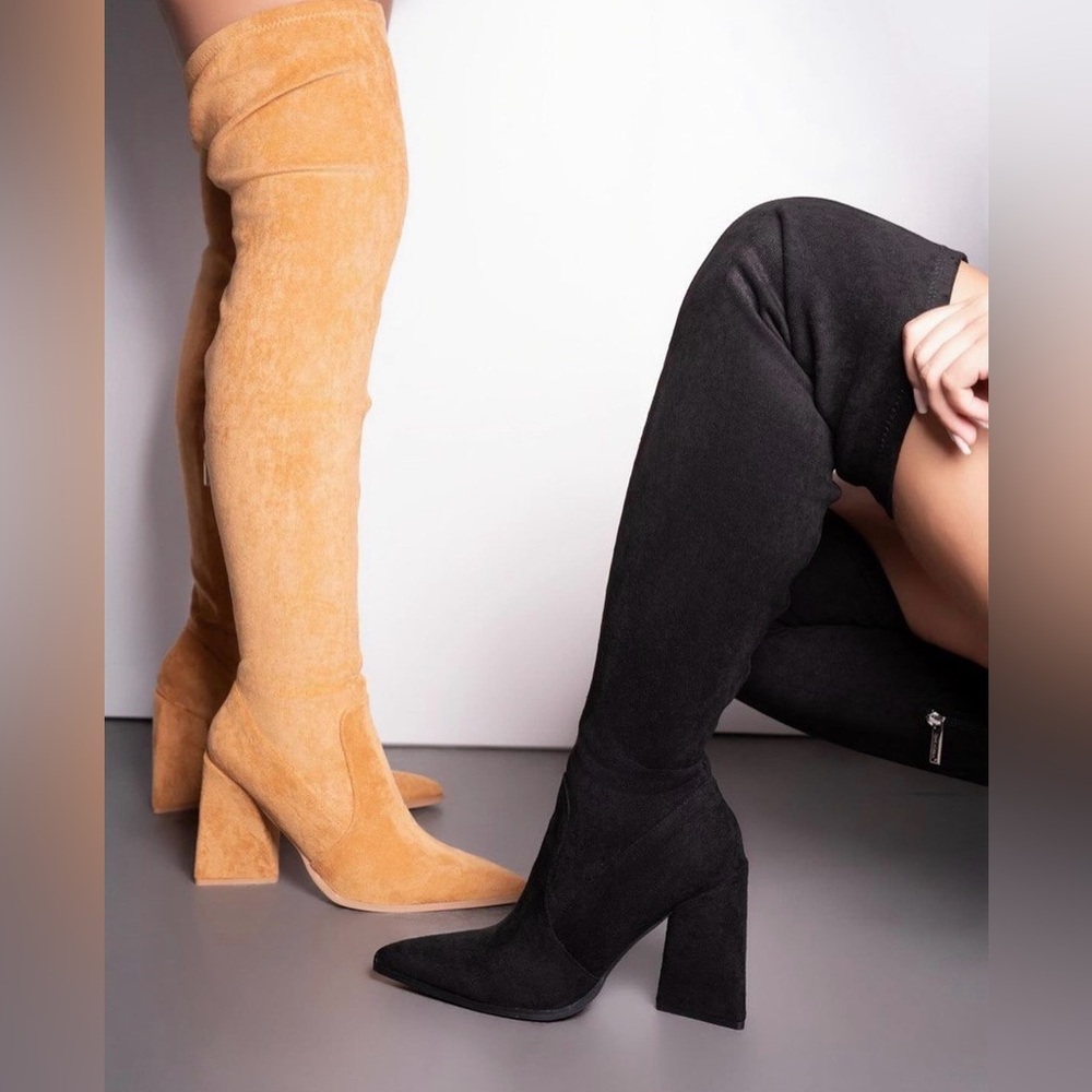 Cape Robbin Camel Over-the-Knee Boots